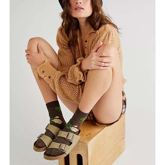 🎉 LAST CHANCE🎉 FREE PEOPLE Care FP Snowdrift Pullover / Camel Heather - Picture 4 of 10